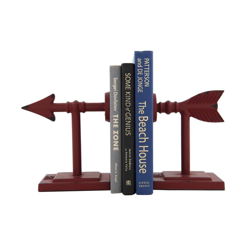 Arrow Shaped Cast Iron Bookends