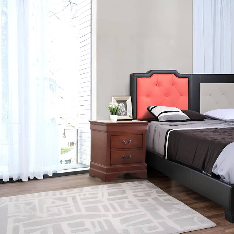 Glory Furniture Louis Phillipe 2-drawer Wooden Nightstand