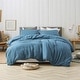 preview thumbnail 41 of 66, Duvet Cover Set - Natural Loft Queen Ocean Depths Teal