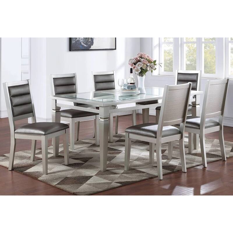 Set of 2 PU Upholstered Dining Chair