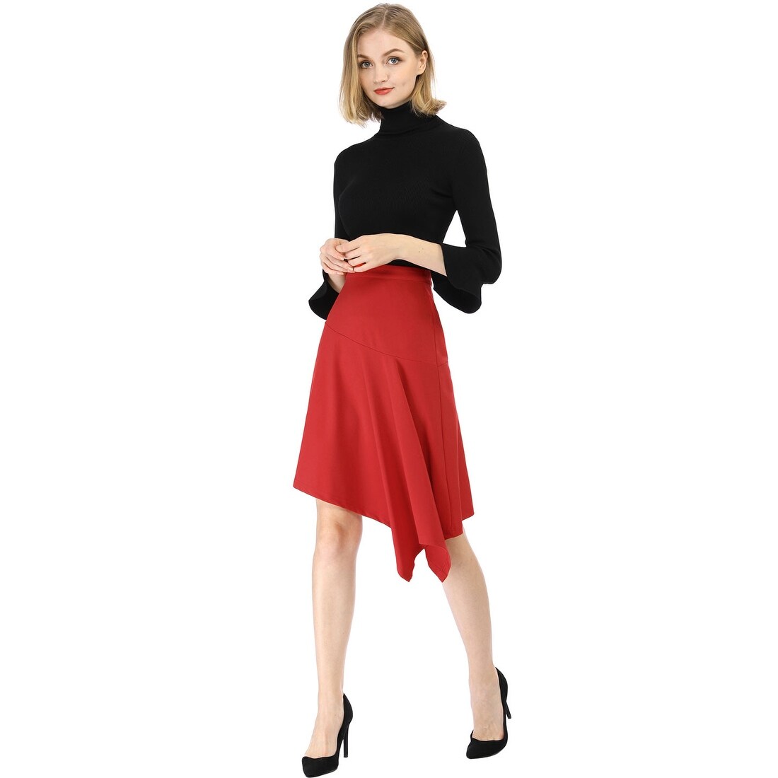 bodycon knee length skirt