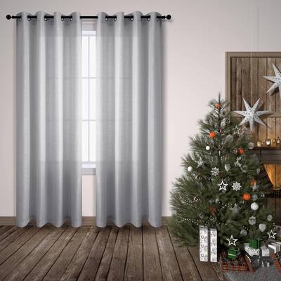 1 Single Panel Glitter Sparkle Curtains for Bedroom