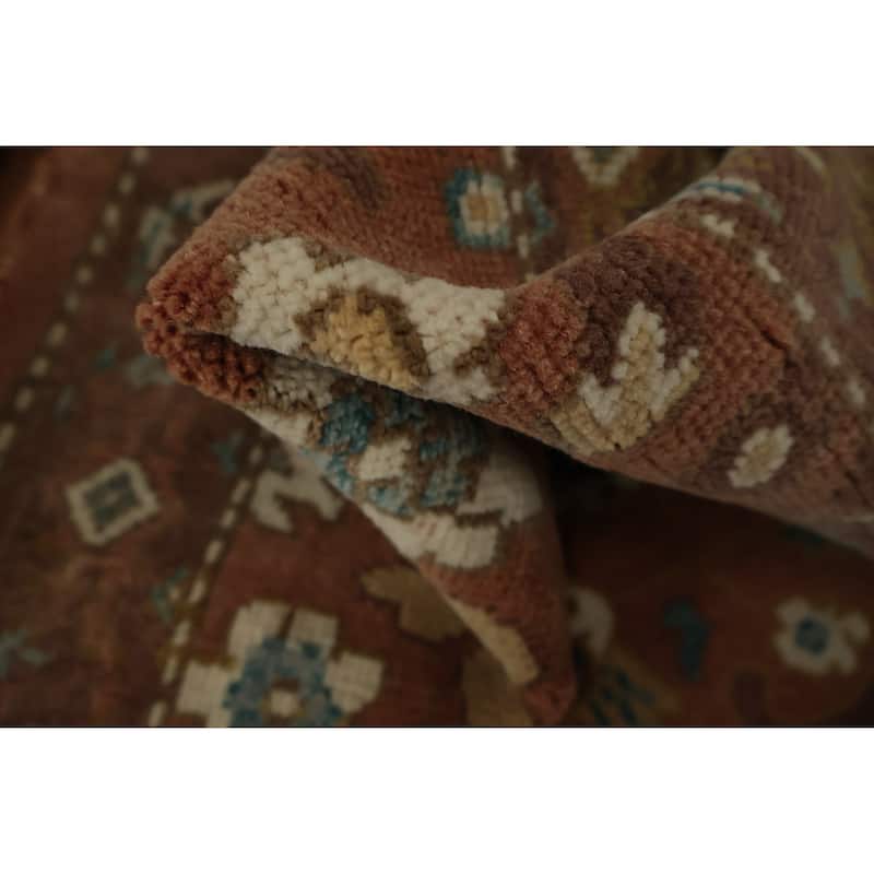 Hand Knotted Oriental 100% Wool Carpet Traditional All-Over Brown Ziegler Area Rug - 3' 0'' X 1' 11''