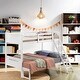preview thumbnail 10 of 41, Modern Style Twin/Full Bunk Bed with Built-In Ladder