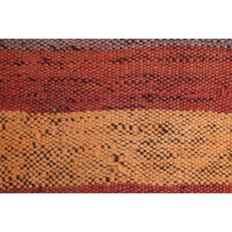 Antique Tribal Moroccan Oriental Area Rug Wool Handmade Carpet - 6'4" x 13'6"