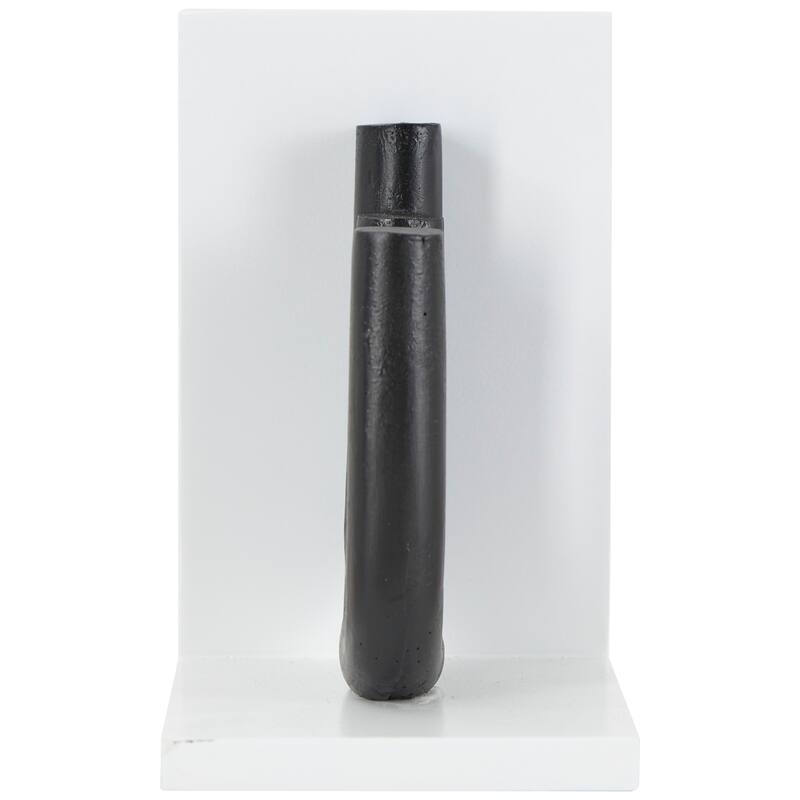 CosmoLiving by Cosmopolitan Black or White Wooden Bookends with White or Black Stands (Set of 2)