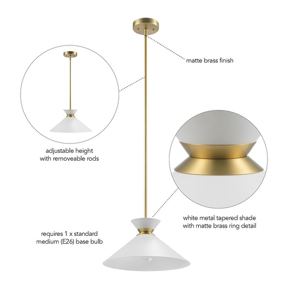 Brass ring pendant light shop