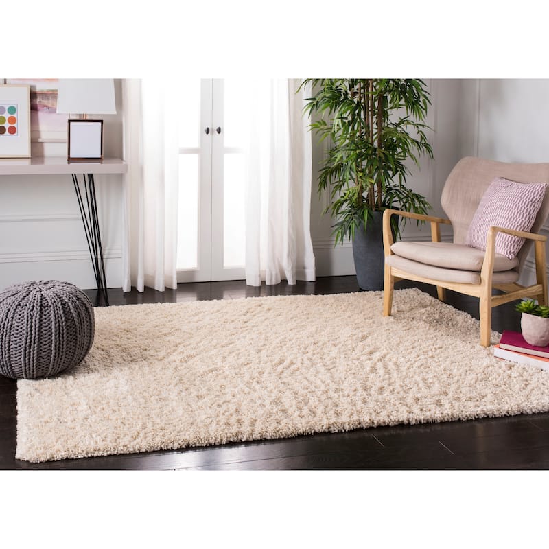 SAFAVIEH Fontana Shag Kimberlie Solid 2-inch Thick Rug