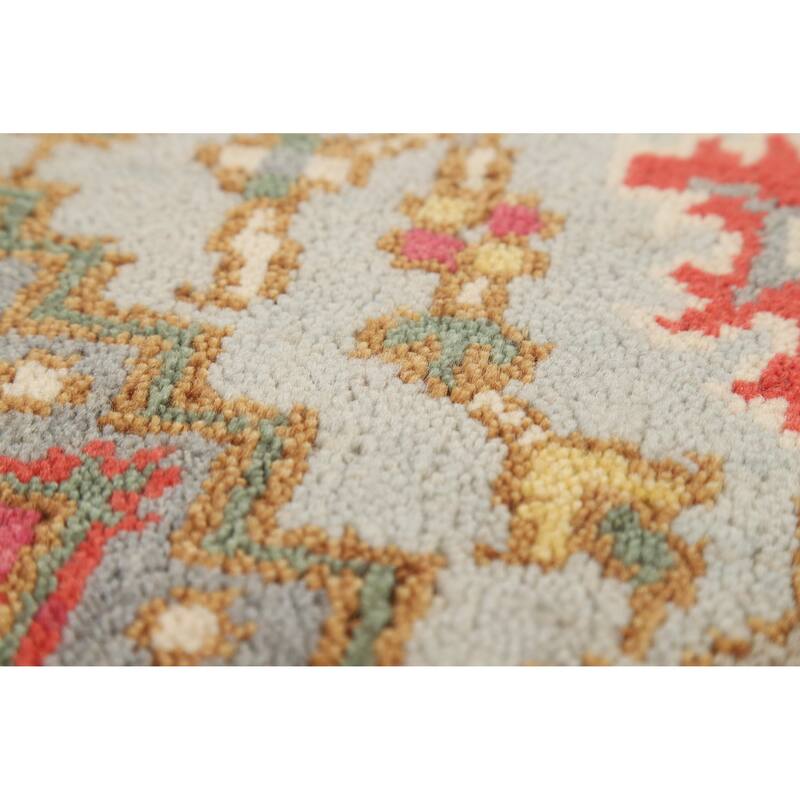 Hand Knotted Oriental 100% Wool Carpet Traditional Medallion Navy Blue & Blues Heriz (serapi) Area Rug - 5' 1'' X 3' 0''