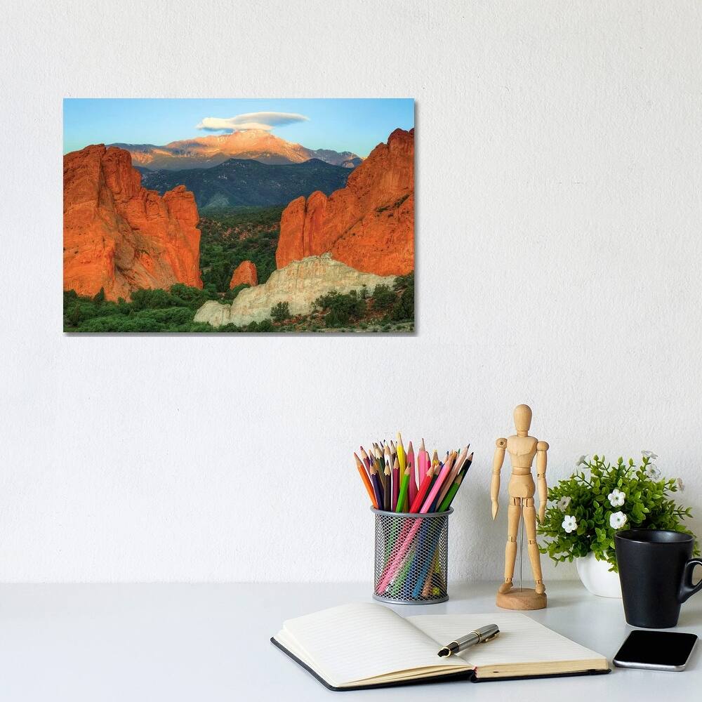 iCanvas "Taking Flight Over Pikes Peak" by Bill Sherrell Canvas Print