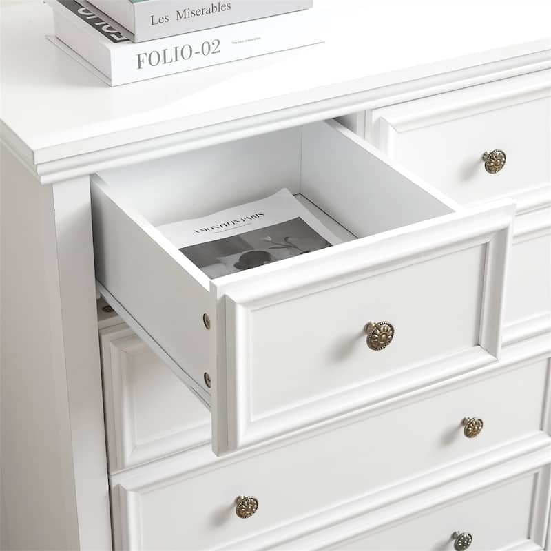 6 Drawers Dresser 6 Drawers Cabinet,Chest of Drawers Closet Organizers