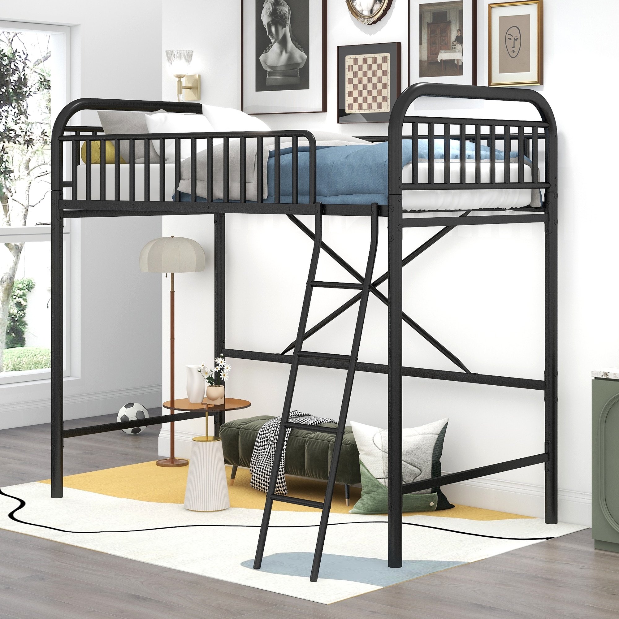 Better homes and gardens kelsey twin metal loft store bed