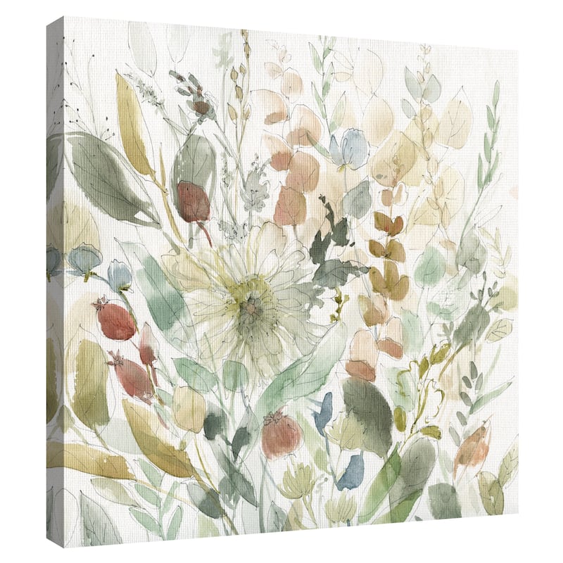 Linen Wildflower Garden by Carol Robinson Canvas Art Print