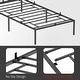 preview thumbnail 8 of 18, Metal Platform Bed Frame with Sturdy Steel Bed Slats Mattress Foundation No Box Spring Needed Large Storage Space