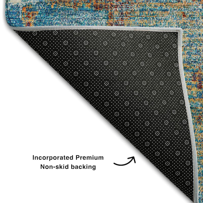Premium Washable Super Soft Abstrct Flair Mayfield Rug