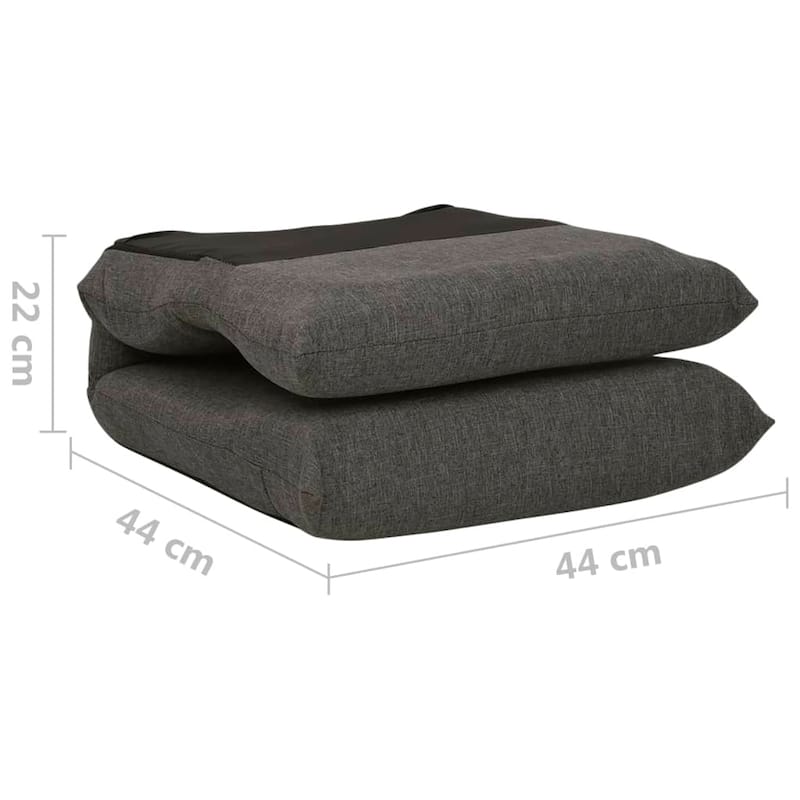 vidaXL Floor Chair Lounge Chair Chaise Lounge Folding Floor Lounger Fabric
