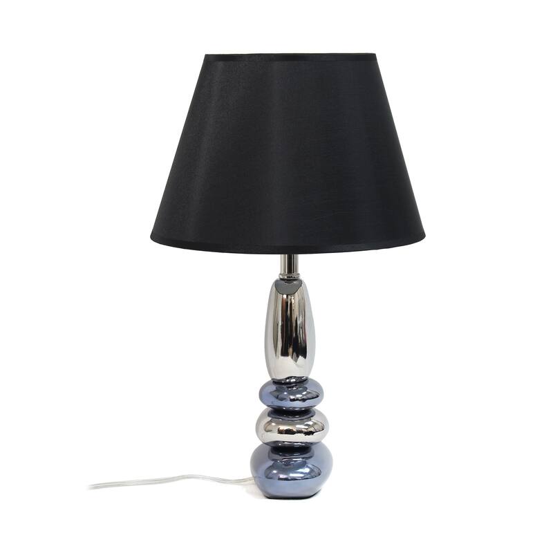 Lalia Home 21.5" Contemporary Ebb and Flow Stacked Stone Table Lamp - 21.5