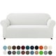 preview thumbnail 88 of 93, Subrtex Stretch Loveseat Slipcover 1 Piece Spandex Furniture Protector Off White