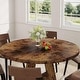 preview thumbnail 2 of 12, 47" Round Dining Table, Wood Top Kitchen Table for Dining/Living Room