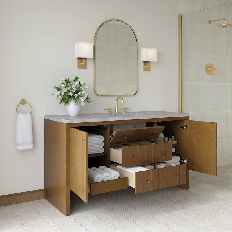 James Martin Vanities 435-V60S-3VSL Hudson 60" Free Standing Single