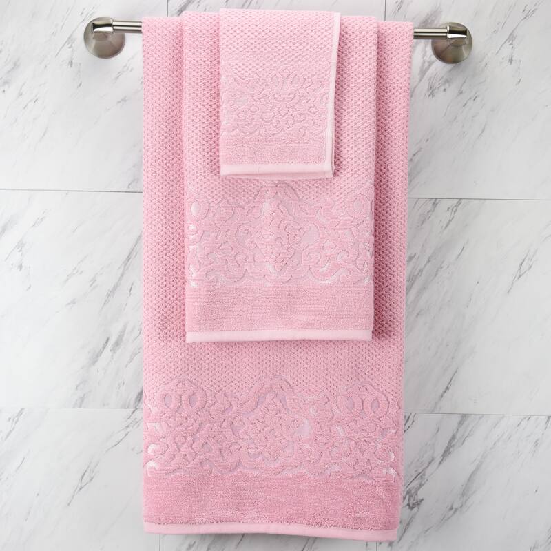 East'N Blue Galata Turkish Cotton Bath Towel Set (Set of 3) - (1 Bath Towel, 1 Hand Towel, 1 Washcloth)