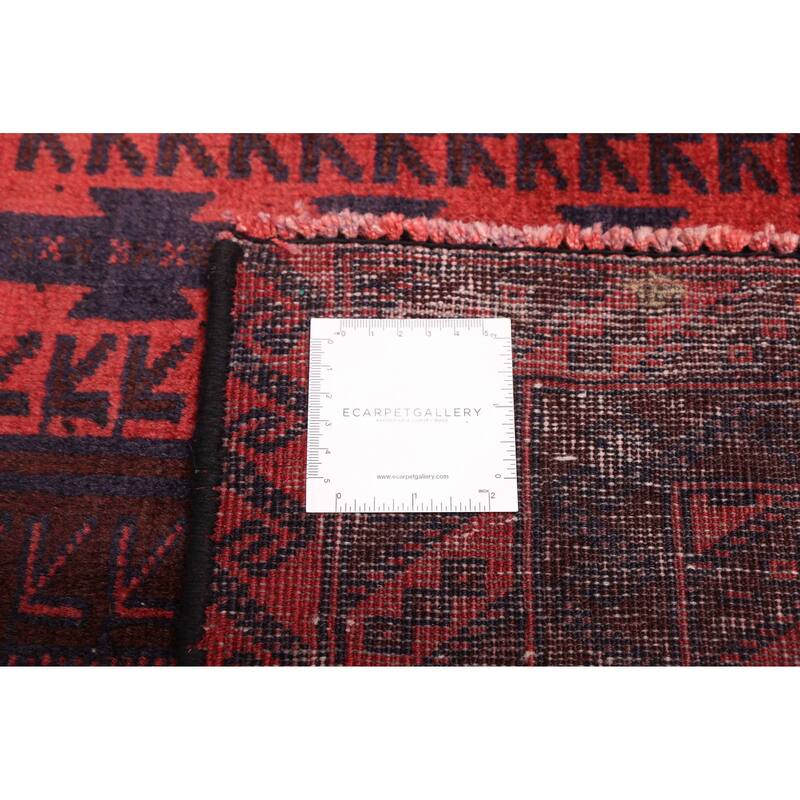 ECARPETGALLERY Hand-knotted Teimani Dark Brown, Red Wool Rug - 3'4 x 6'8