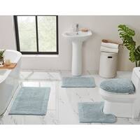 Bathroom Rugs - Cotton Bathroom Mat Set - Machine Washable Bath Mats by  Lavish Home (Brick) - Bed Bath & Beyond - 39459300