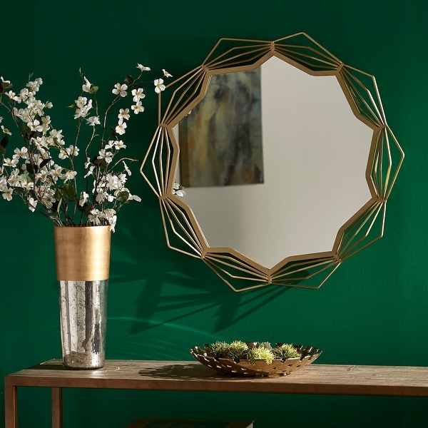Lodo Wall Mirror with Star Geometric Metal Frame by iNSPIRE Q Modern. Opens flyout.
