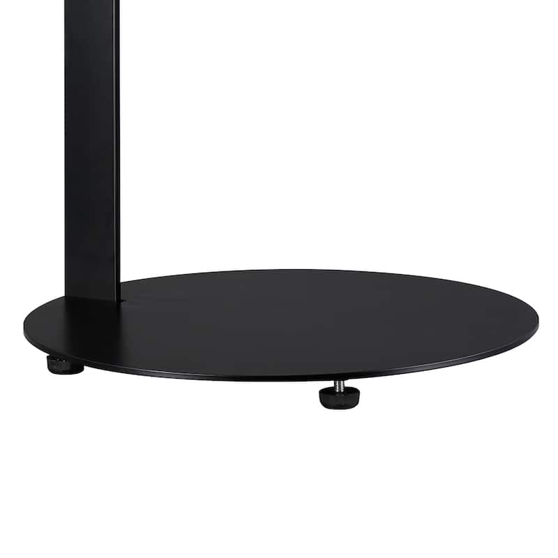 Black End Table - Slide Under Sofa Coffee Table