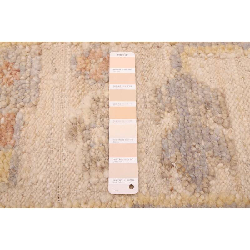 ECARPETGALLERY Hand-knotted Looma Ivory Wool Rug - 8'3 x 9'11