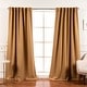 preview thumbnail 29 of 80, Aurora Home Insulated Thermal Blackout 84-inch Curtain Panel Pair - 52 x 84 Tan