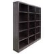 preview thumbnail 8 of 17, Concepts in Wood Triple Wide Wood Bookcase, 15 Shelf, 72 inch Tall