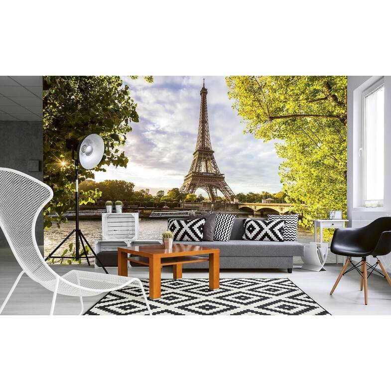 Dimex Seine In Paris Wall Mural - 98.4in x 147.6in x 0.025in