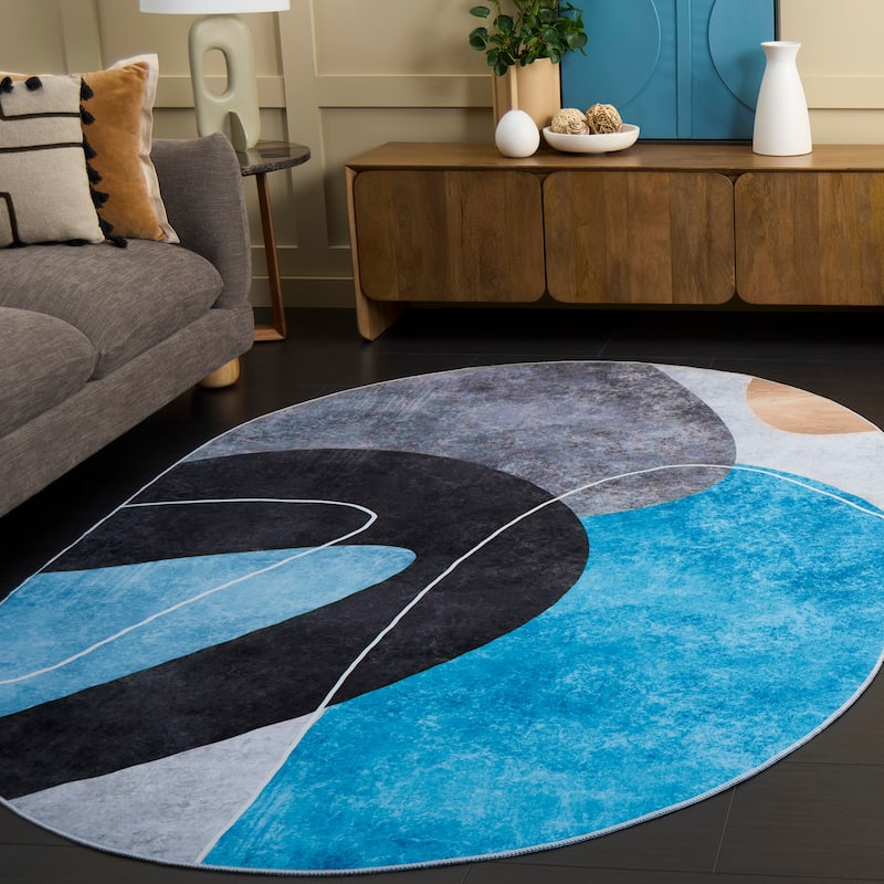 SAFAVIEH Tacoma Machine Washable Slip Resistant Margarette Mid-Century Modern