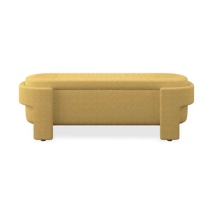 Fabric Upholstered Bench with Large Storage Space for the Living Room, Entryway and Bedroom