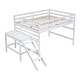 preview thumbnail 7 of 12, Full Pine Loft Bed with Platform, Ladder, Safety Rails, Easy Assembly