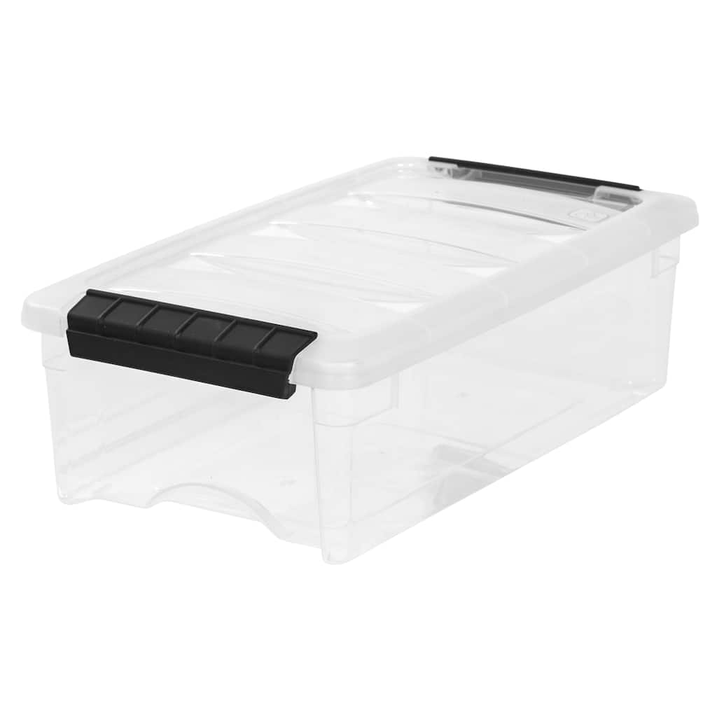 5.75 QT. Plastic Stack & Pull Box, Clear