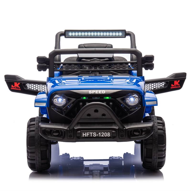 Christmas Gift 12V Ride-On Truck for Kids, Remote Control, Educational Features, Bluetooth