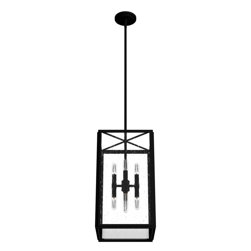 Hunter Felippe 8-Light Pendant w/Clear Seeded Glass, Industrial, Modern Farmhouse - Entry, Island, Dining Room