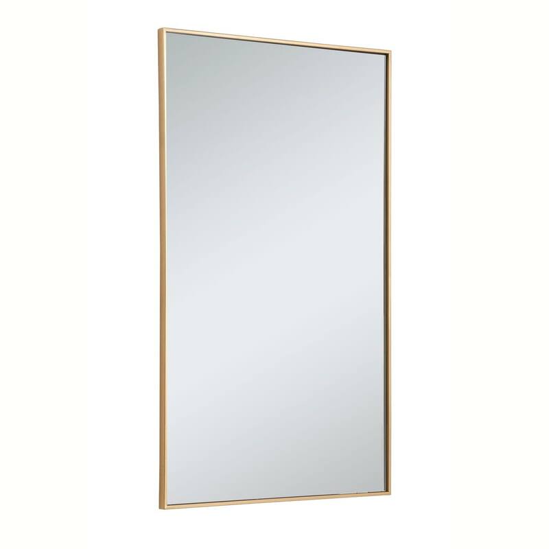 Elegant Lighting Eternity 30" x 48" Rectangular Beveled Metal Framed