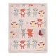 preview thumbnail 3 of 3, Lambs & Ivy Little Woodland Animals Luxury Minky and Sherpa Baby Blanket