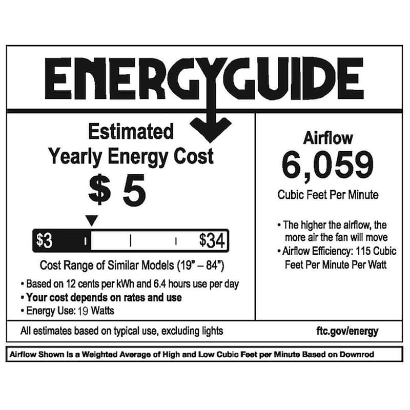 Hinkley Lighting Swell 60" 3 Blade Indoor / Outdoor Ceiling Fan