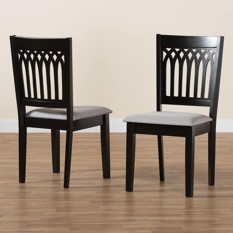 Genesis Modern Wood 2-Piece Dining Chair Set