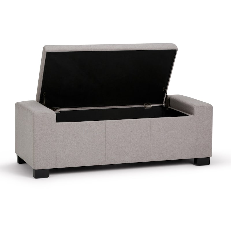 WYNDENHALL Santa Fe 51 inch Wide Contemporary Rectangle Storage Ottoman