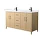 Option White Oak / White Quartz Top / Matte Black