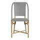 preview thumbnail 16 of 23, Tobias Outdoor Rattan and Metal Bistro Dining Chair