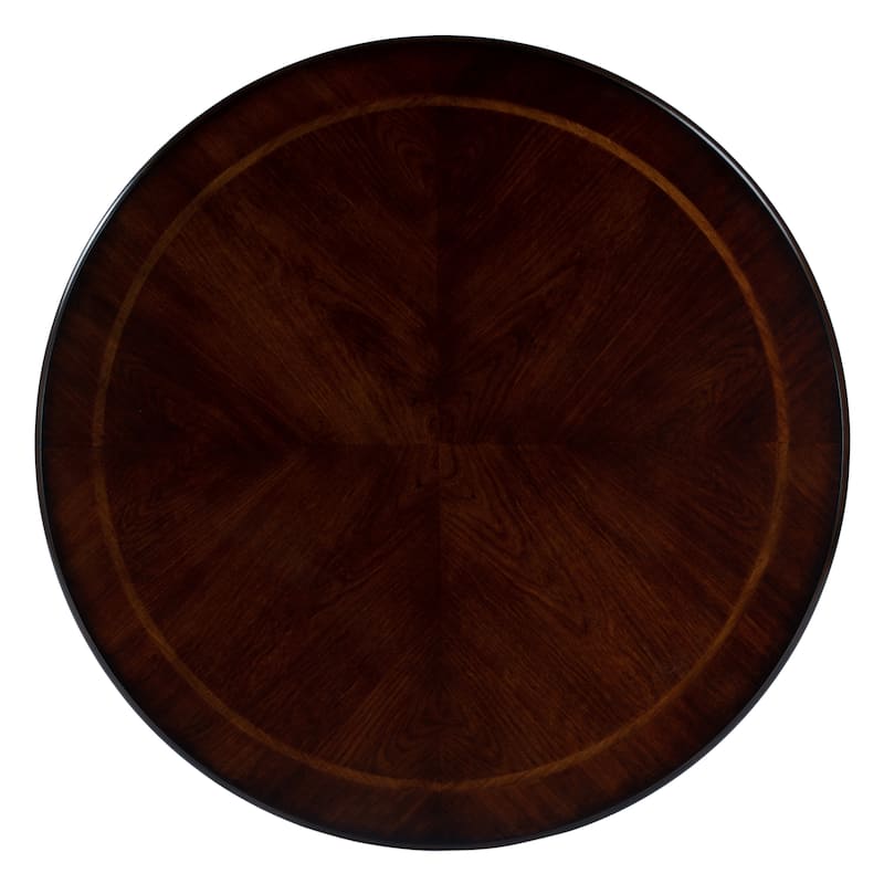 Ellsworth 36" Ribbed Pedestal Foyer Table