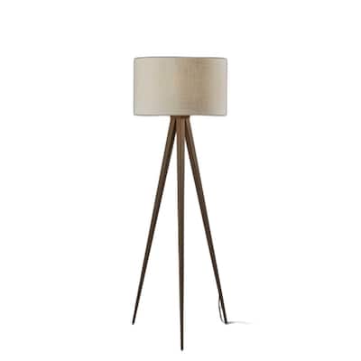 60" Tripod Floor Lamp With White Drum Shade - 21X21X60.25