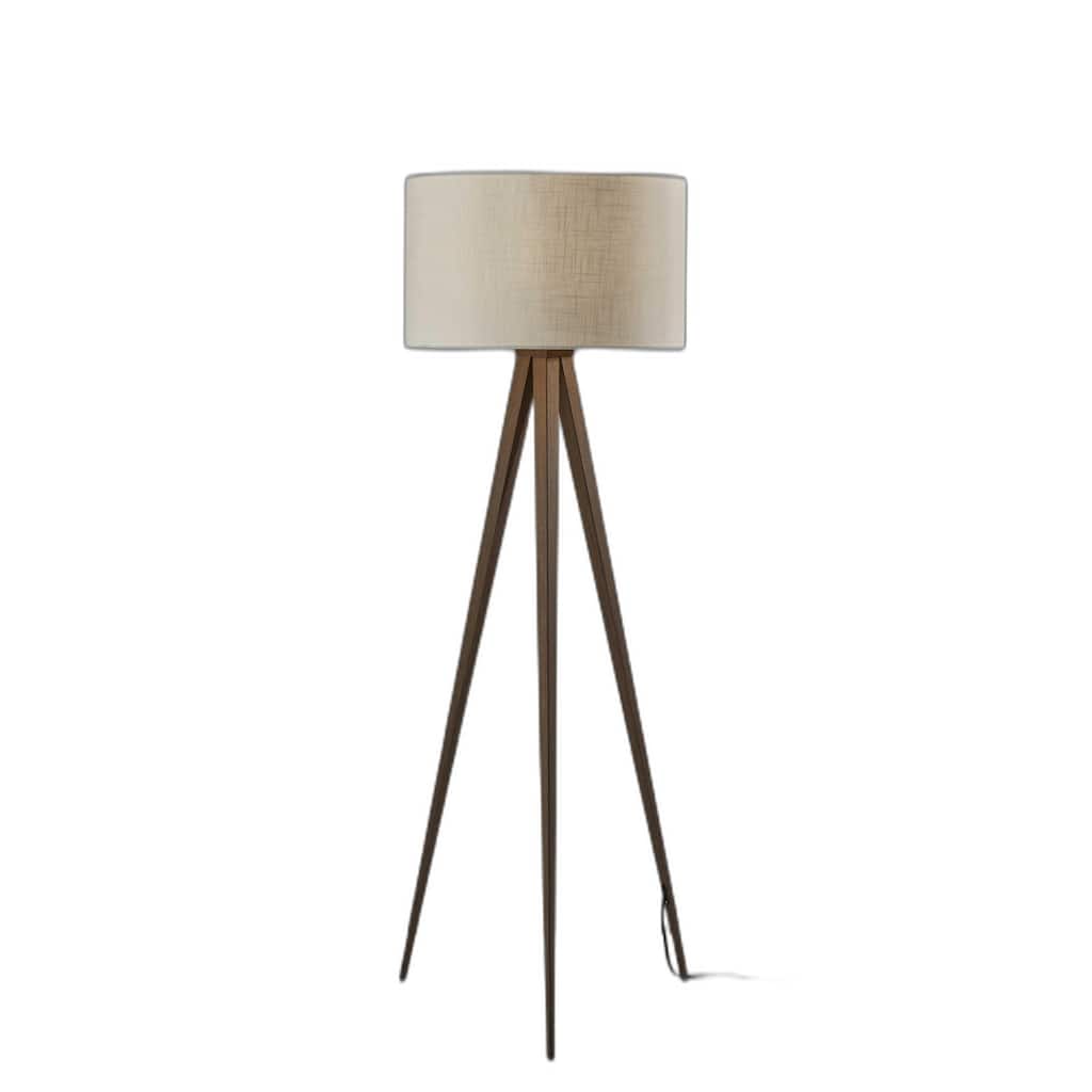 60" Tripod Floor Lamp With White Drum Shade - 21X21X60.25