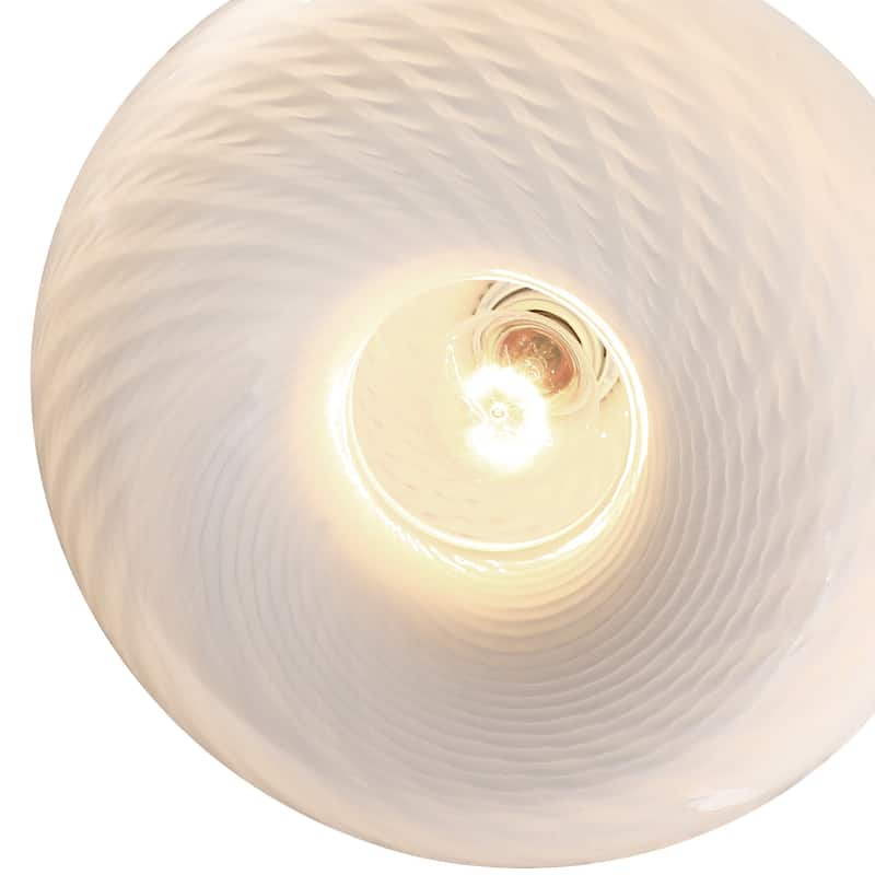 1-Light Metal Flush Mount Light Glass Ceiling Lights